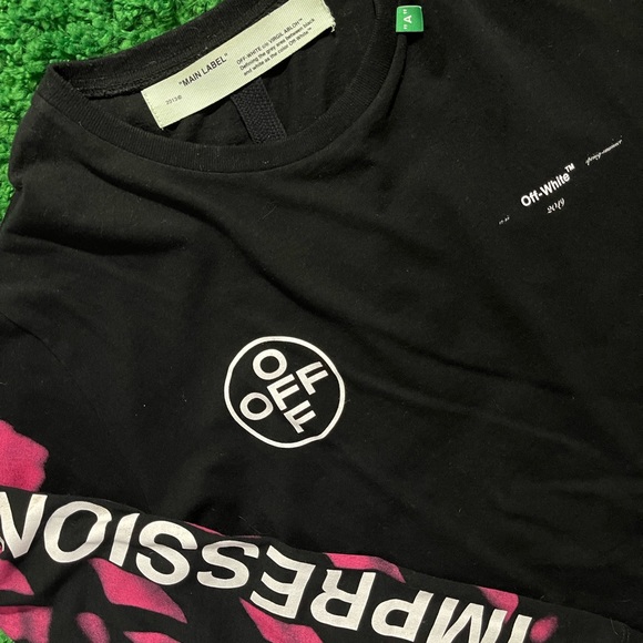 100% authentic OFF-WHITE imperialism long sleeve tee